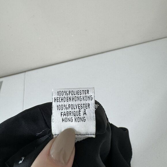 Vintage Jones New York Womens Dress 4 Black Cowl Beaded Crepe Gown Formal Prom - Picture 12 of 13